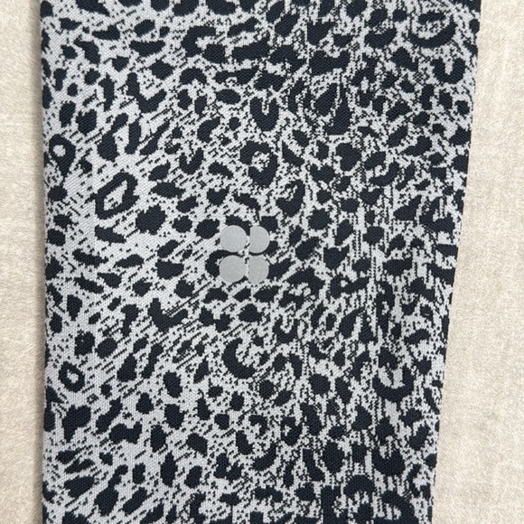 Sweaty Betty Flatter Me Workout Jacquard Leggings Animal Print Black Grey XXS - Picture 12 of 12